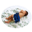 ruffle baby bloomers blue flowers