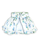 little girl skirt ruffles and bow cream mint