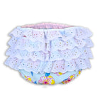 Bloomers lace blue flowers pink