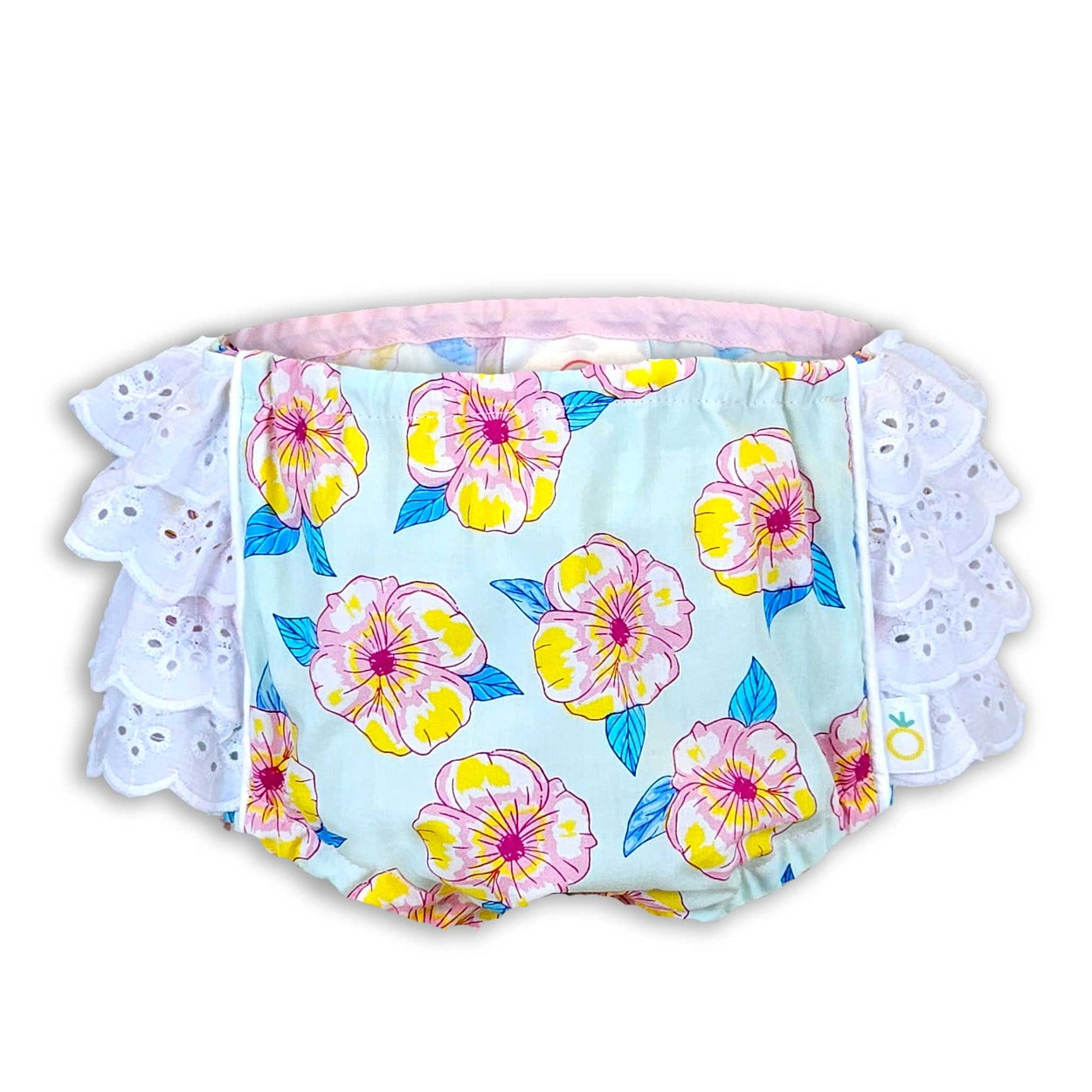 Bloomers bottoms baby lace blue pink