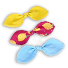 handmade bows nylon headband yellow blue pink