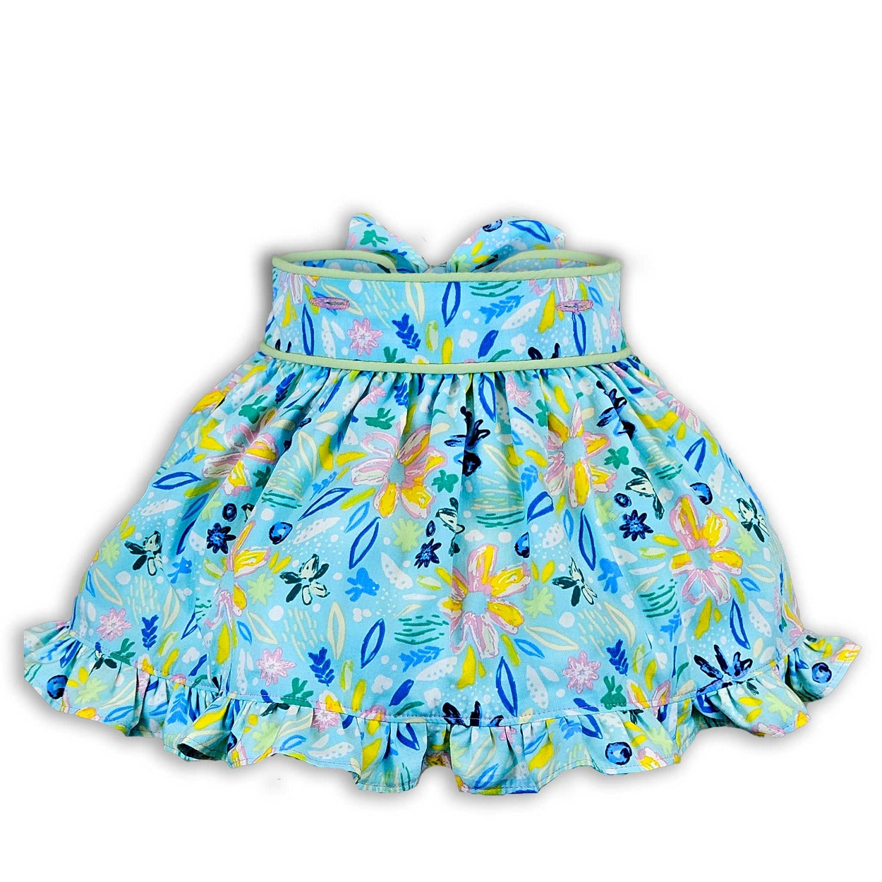 little girls skirts bows ruffles mint blue pink