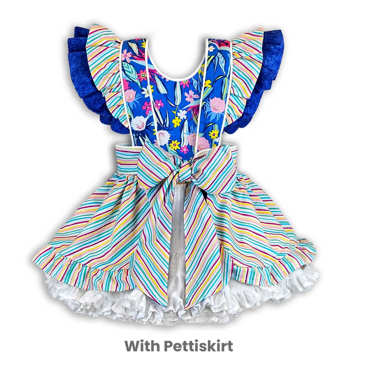 girls dresses with bow adjustable tie in back 