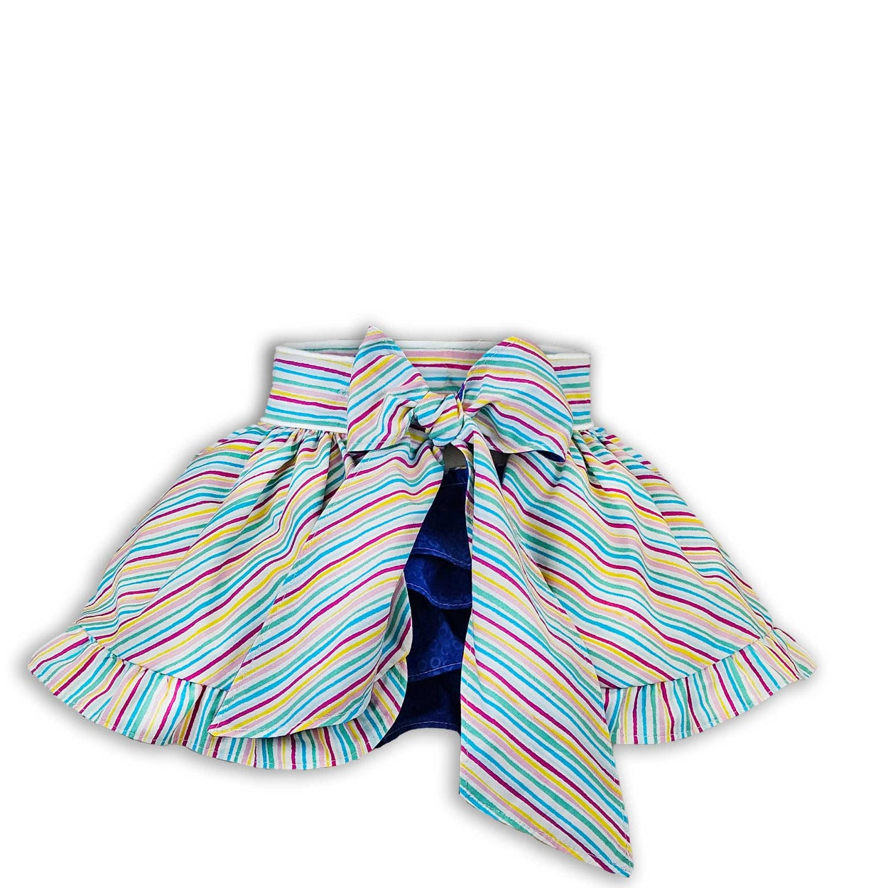 skirts for girls with bow tie options striped blue