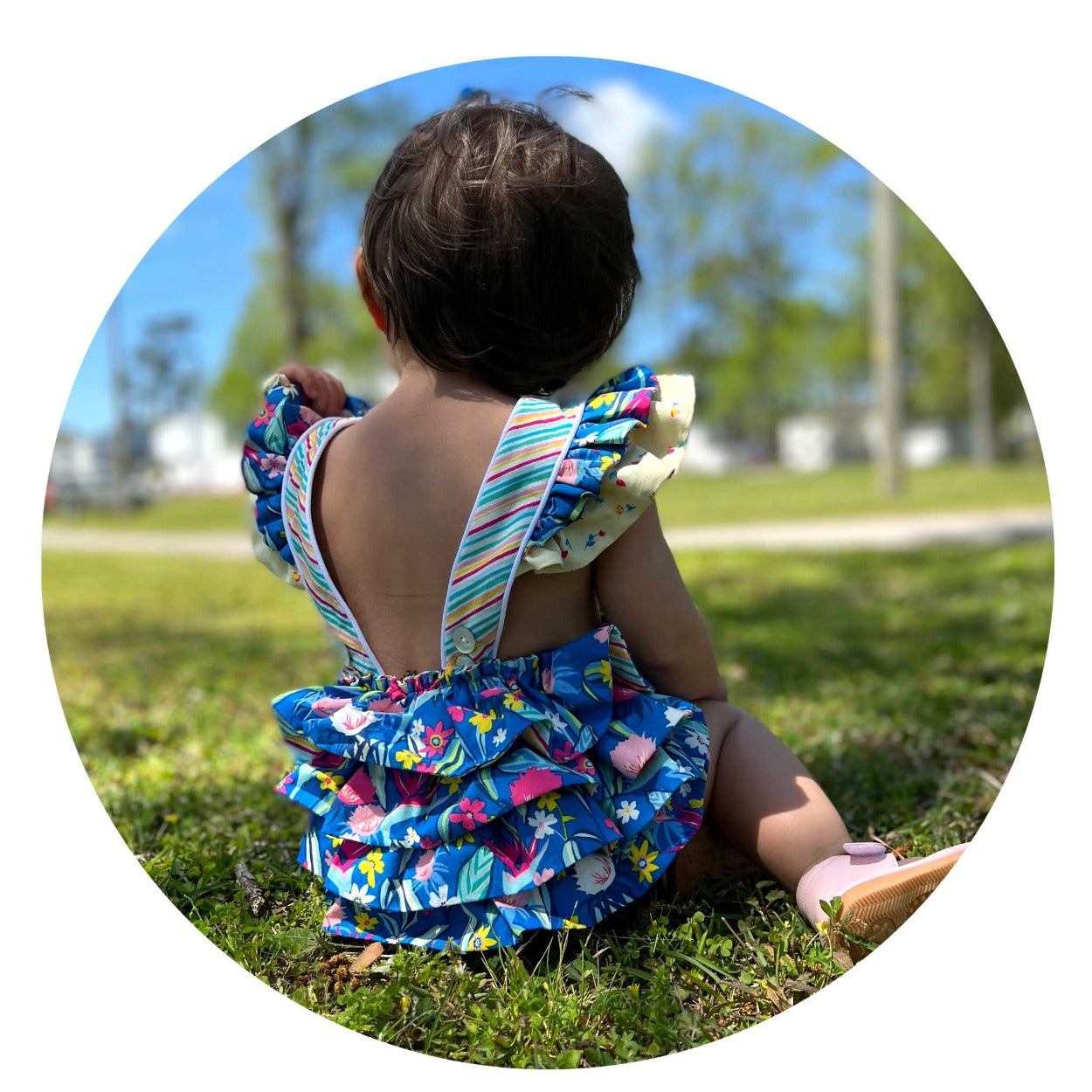 baby bubble onesie for summer for girls ruffles handmade easy dress
